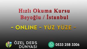 Hızlı Okuma Kursu Beyoğlu