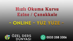 Hızlı Okuma Kursu Ezine