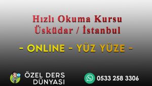 Hızlı Okuma Kursu Üsküdar